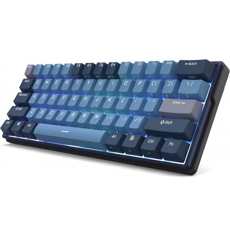 Royal Kludge RK61 Plus Black Wireless Mechanical Keyboard | 60%, Hot-swap, RGB, Blue Switches, US