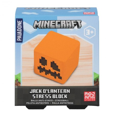 Minecraft Jack O'Lantern Shaped Stress Ball