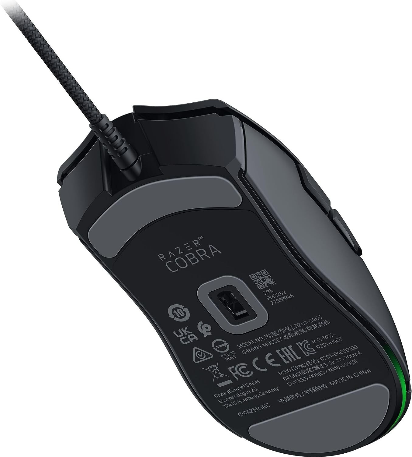 Razer Cobra juoda laidinė žaidimų pelė | 8500 DPI