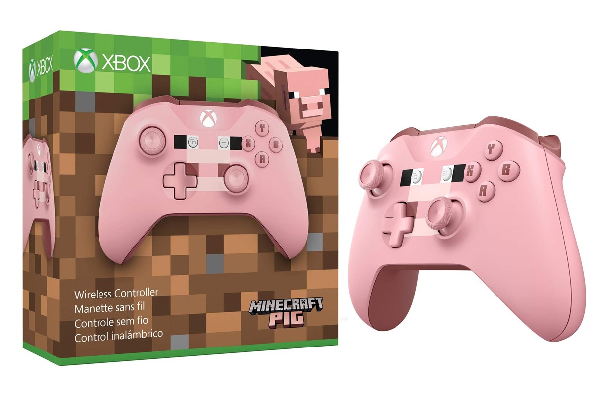 Minecraft джойстик. Xbox Gamepad Pig. Контроллер Xbox Minecraft Pig. Xbox one Minecraft Controller Pig. Геймпад Microsoft Xbox Series розовый.