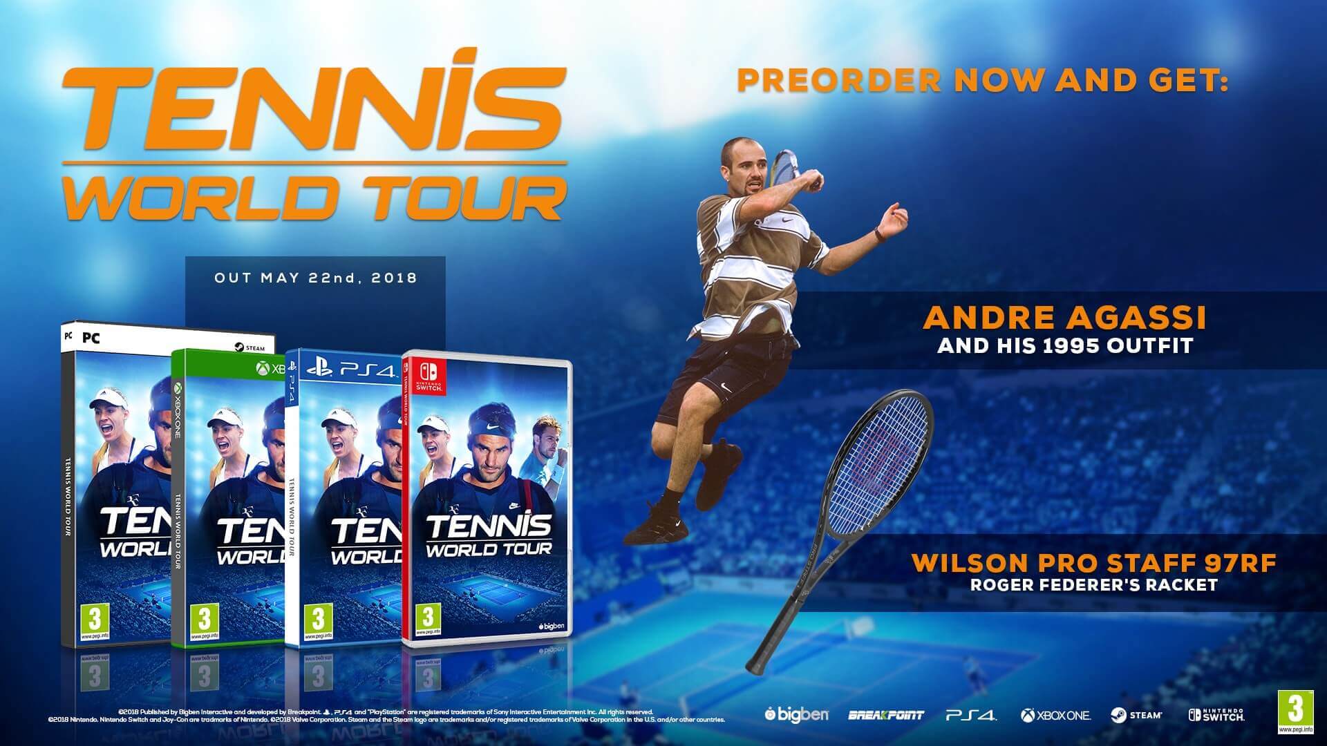 TENNIS WORLD TOUR Legends Edition