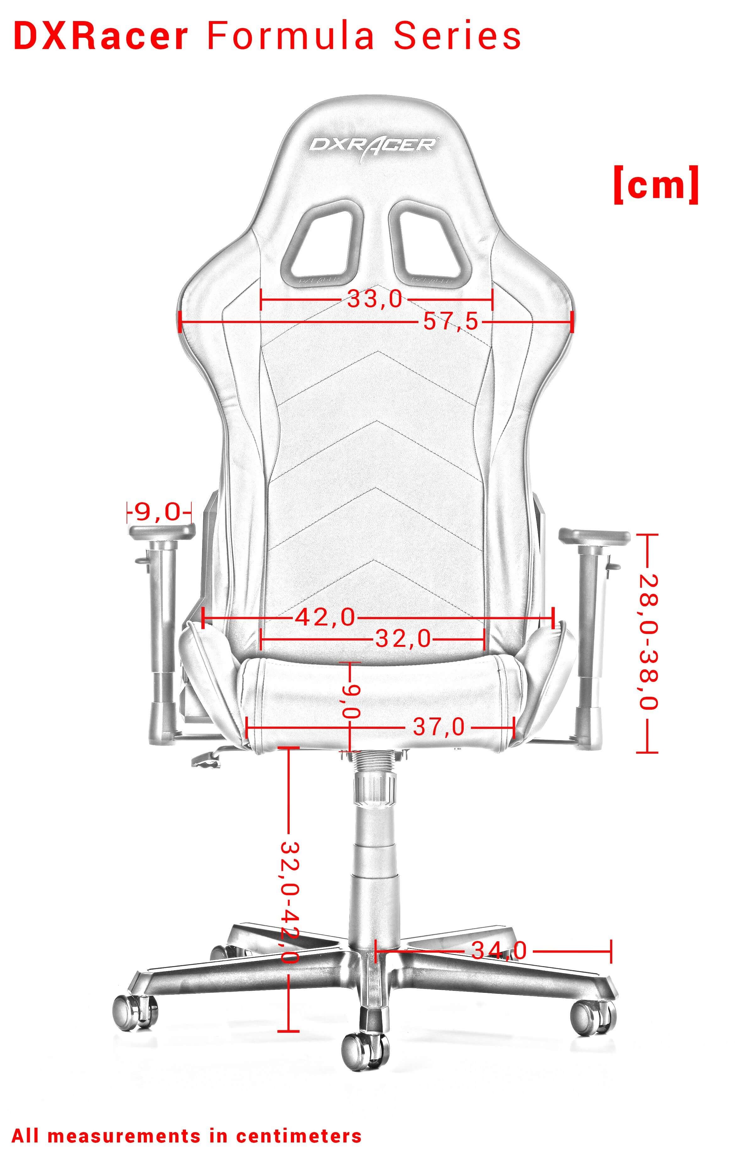 DXRACER FORMULA SERIES F08-NW WHITE GAMING CHAIR