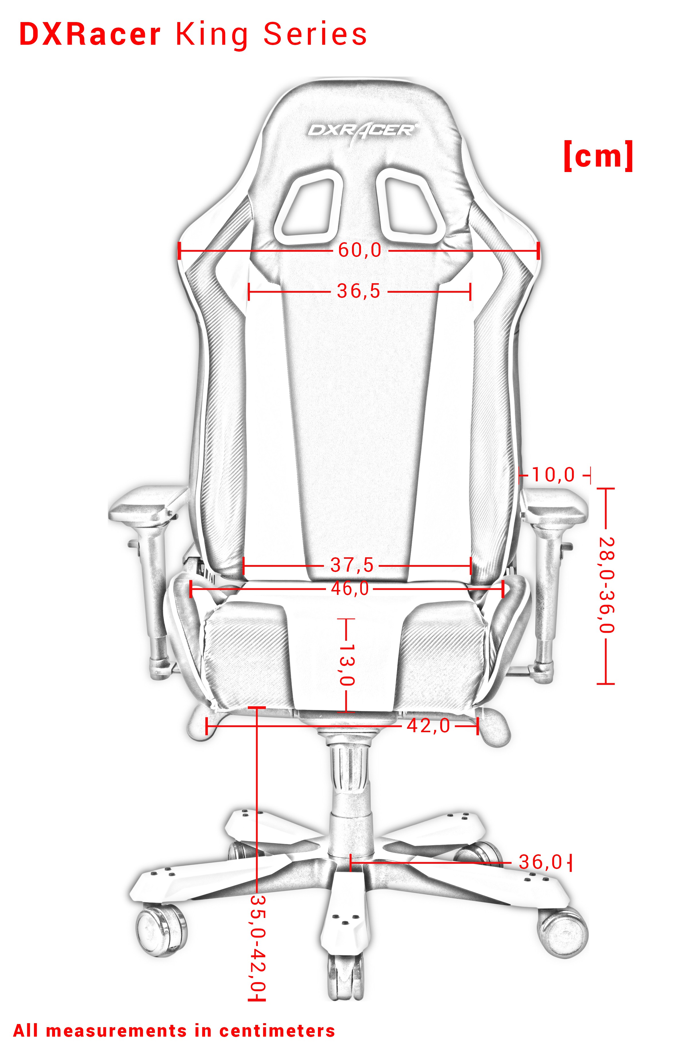 DXRACER KING SERIES K57-NG pilka ergonominė kėdė