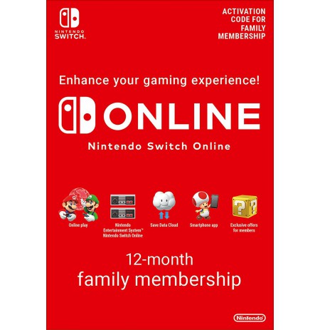 Nintendo Switch  ONLINE šeimos 12mėn narystė