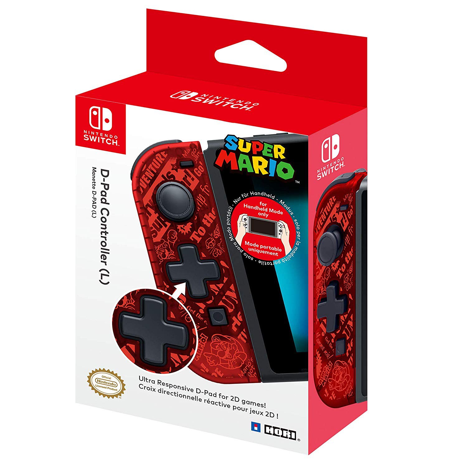 HORI D-pad Joy-Con Left Mario Version for Nintendo Switch