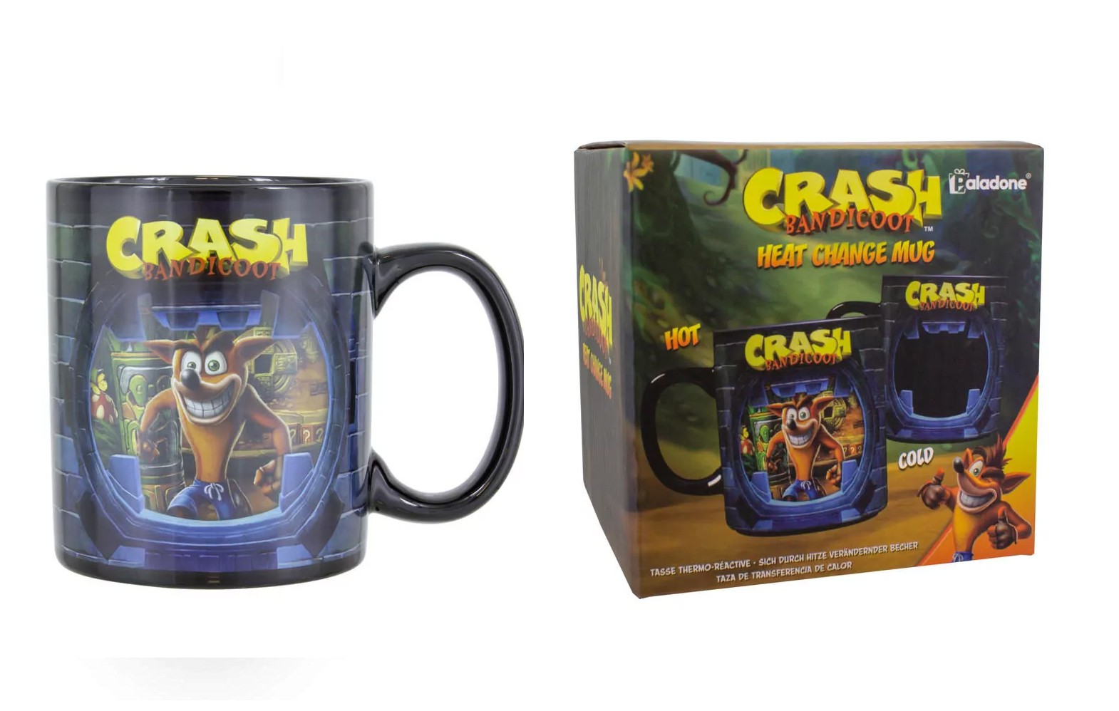 Crash Bandicoot 300 ml heat change mug
