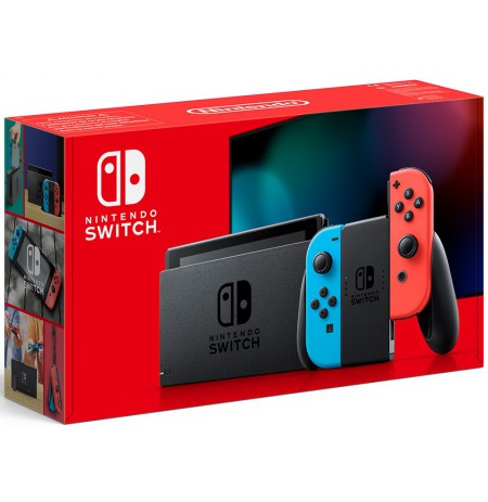 Nintendo Switch konsolė (with Neon Red and Neon Blue Joy- Con)