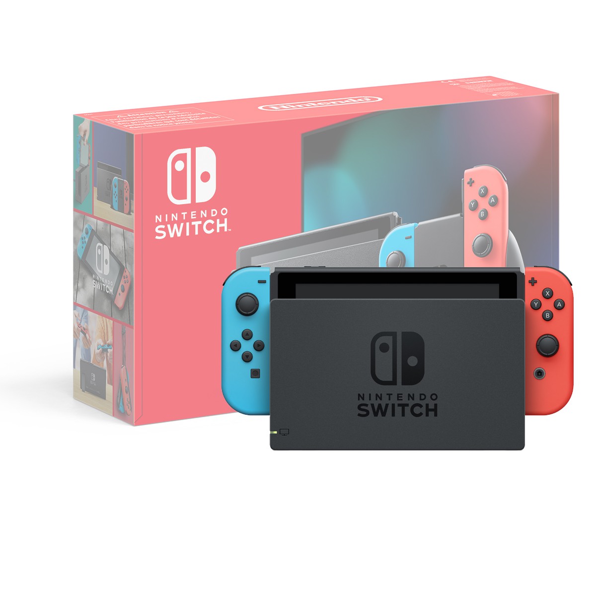 Nintendo Switch konsolė (with Neon Red and Neon Blue Joy- Con)