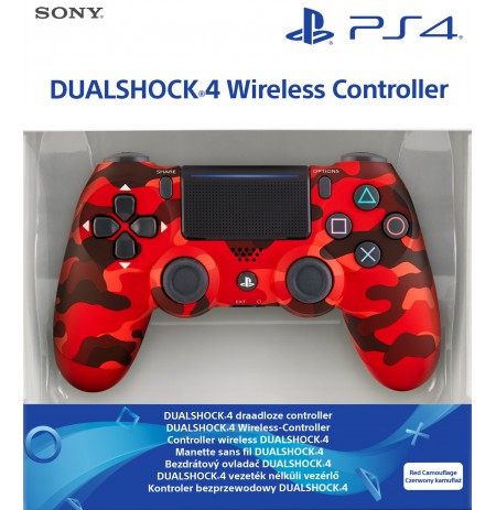 Sony PlayStation DualShock 4 V2 Controller - Red Camo