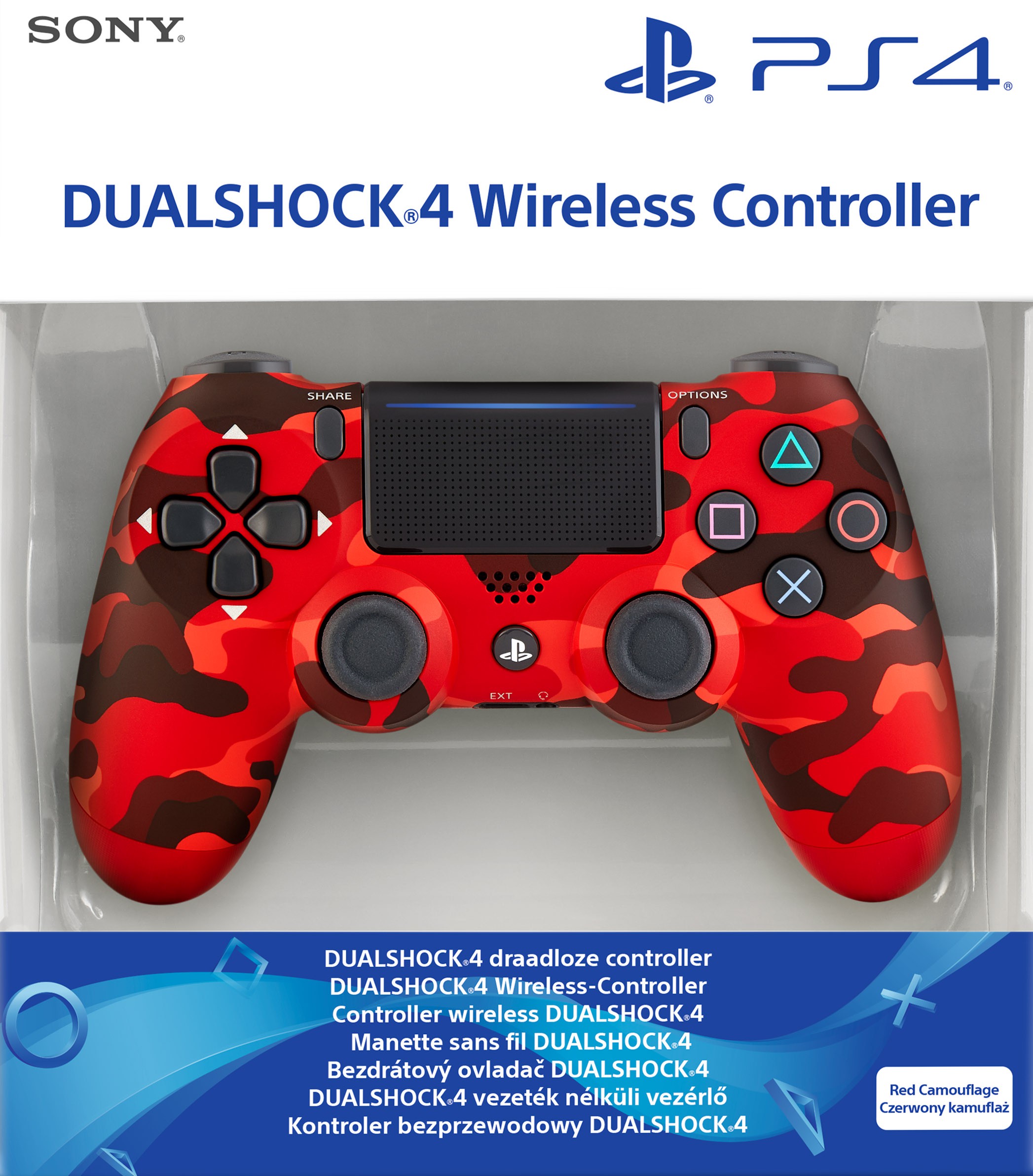 Sony PlayStation DualShock 4 V2 valdiklis - Red Camo