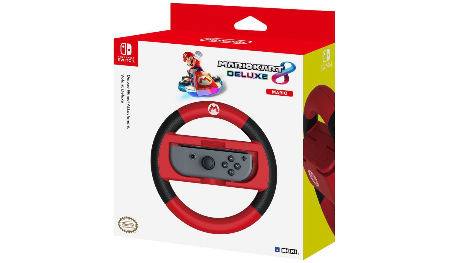 HORI Mario Kart 8 Deluxe Racing Wheel (Mario) for Nintendo Switch