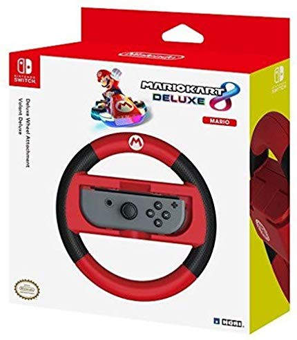 HORI Mario Kart 8 Deluxe Racing Wheel (Mario) for Nintendo Switch