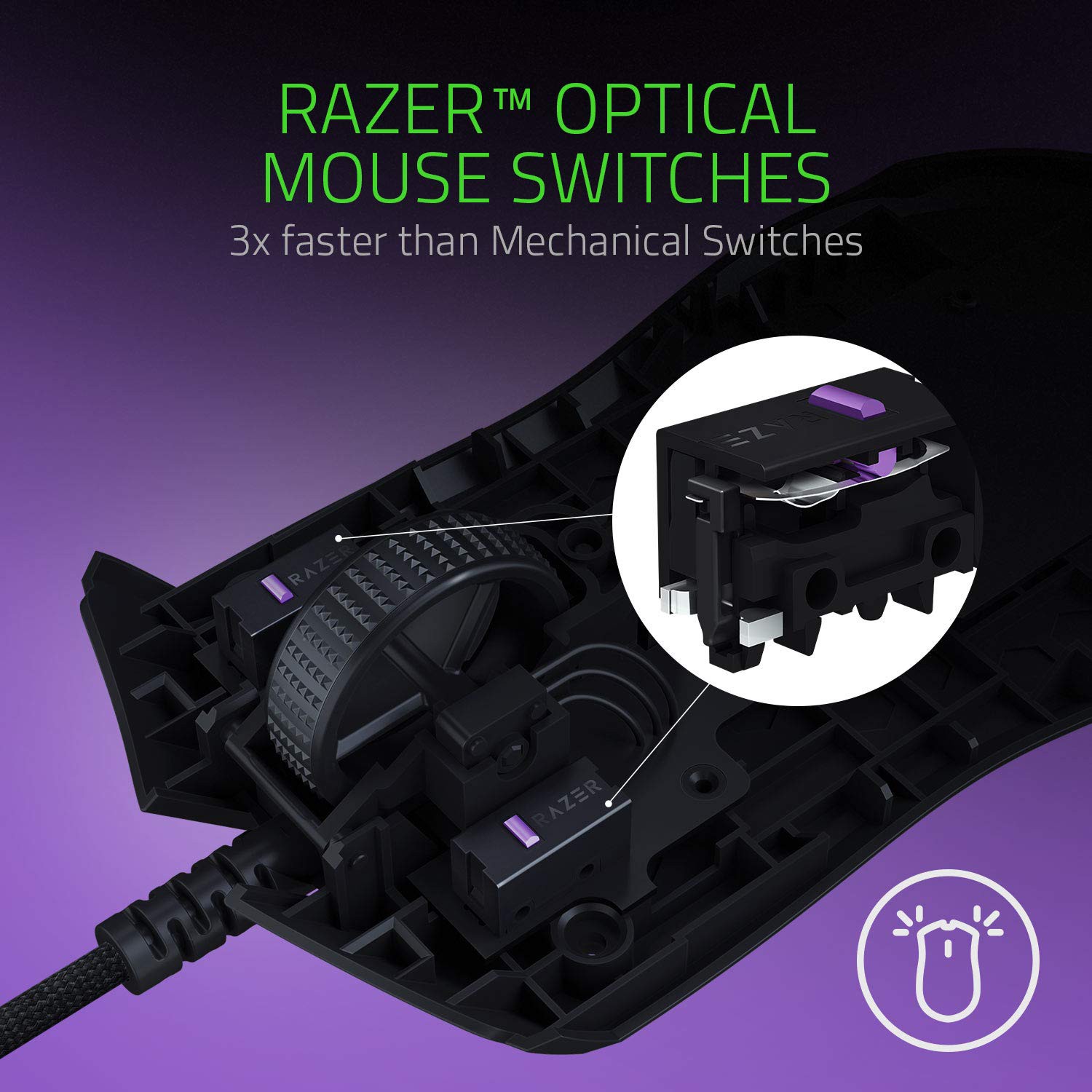 RAZER Viper juoda laidinė žaidimų optinė pelė | 16000 DPI