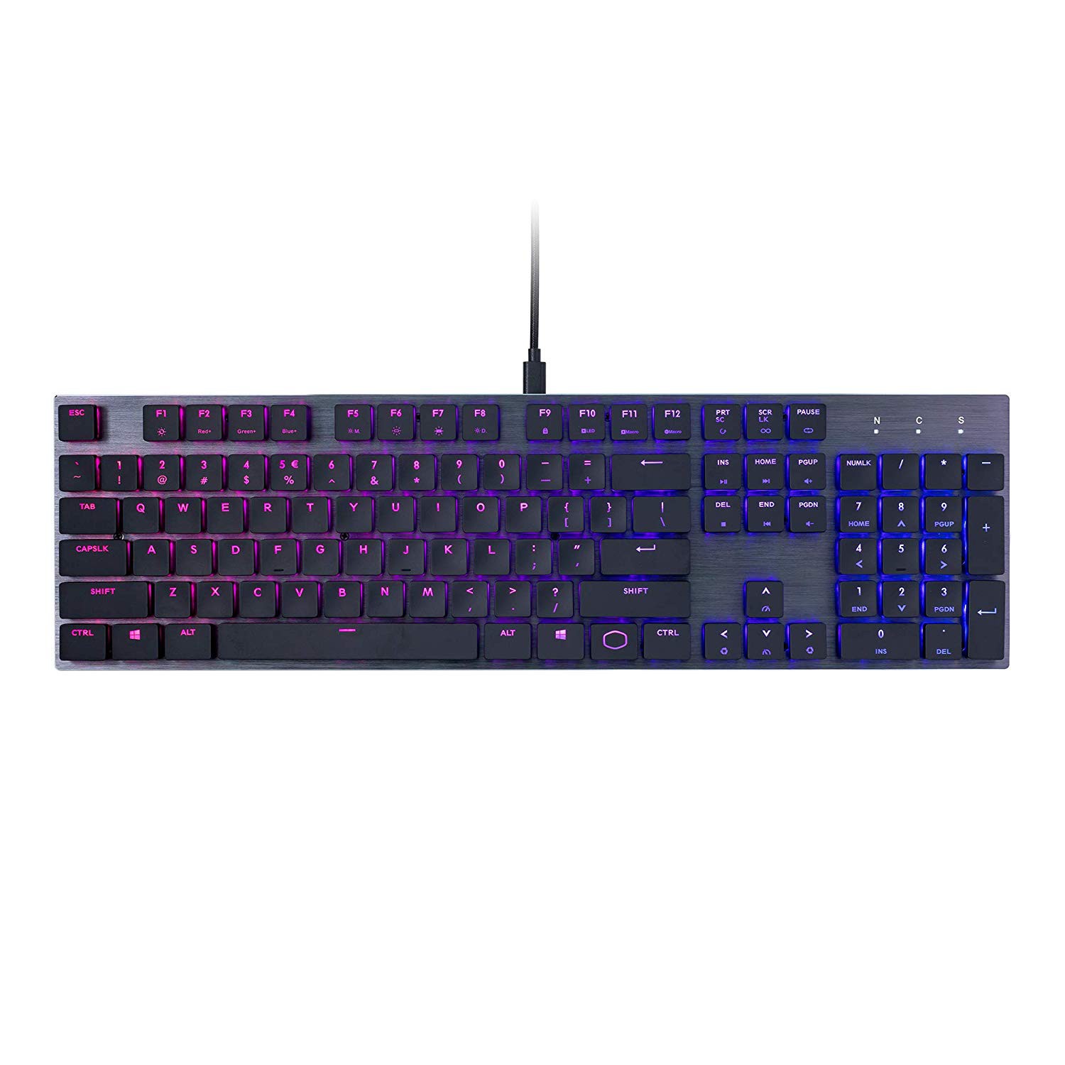MECHANICAL GAMING KEYBOARD CM MK SK650 RGB BACKLIGHT CHERRY MX RED LOW PROFILE US LAYOUT