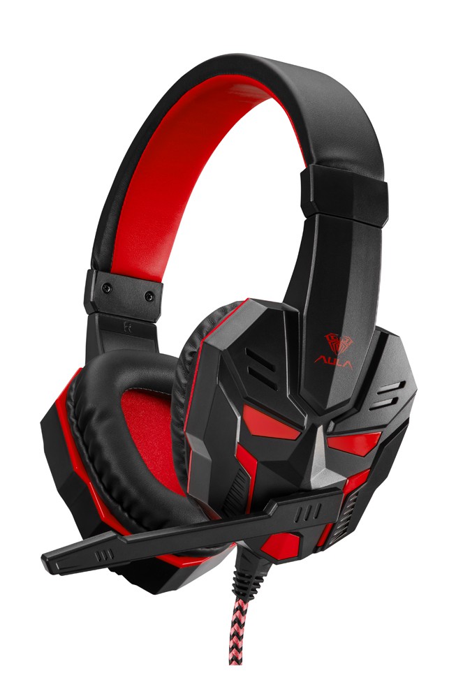 AULA Prime Basic gaming headset (Red) | 2x 3.5mm