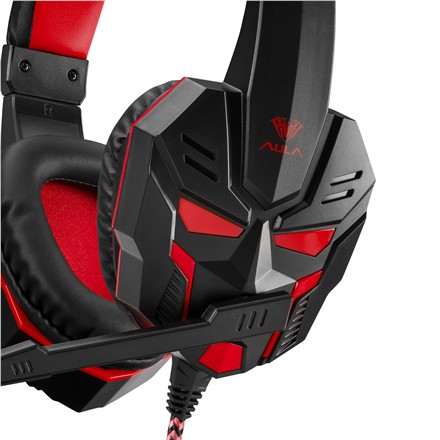 AULA Prime Basic gaming headset (Red) | 2x 3.5mm