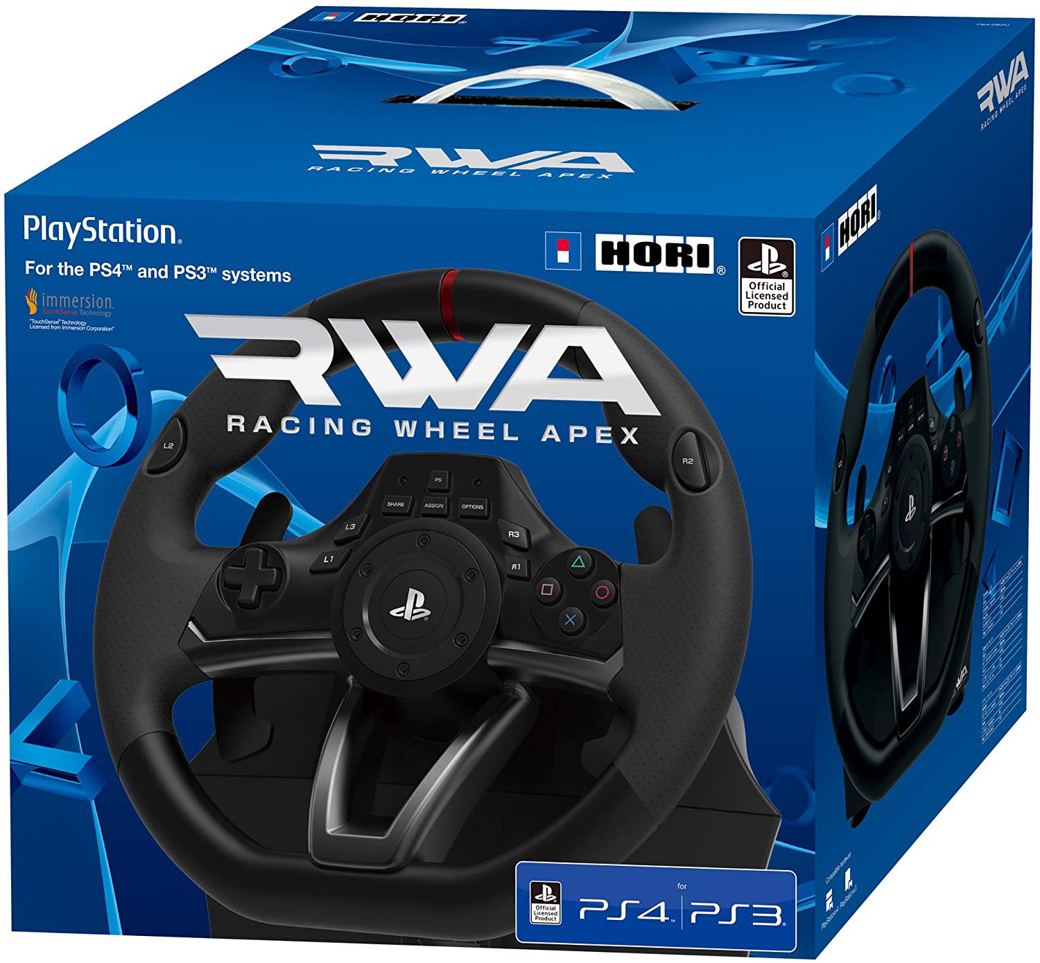 HORI  RWA Racing Wheel Apex vairas Licensed by Sony | PS3/PS4/PC
