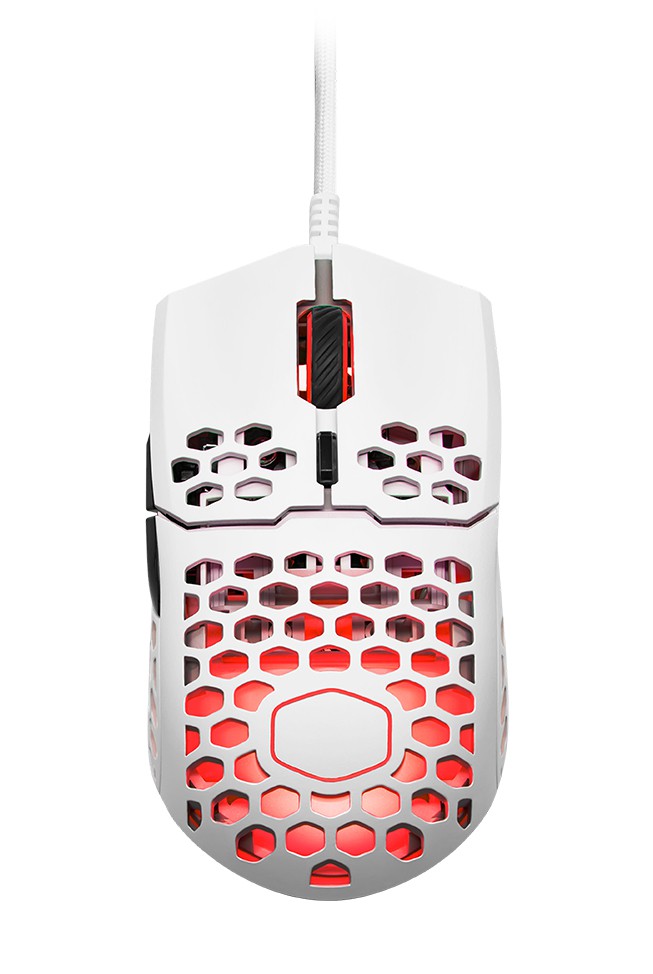 GAMING MOUSE COOLER MASTER MM711 LIGHT MOUSE 16000DPI WITH RGB MATTE WHITE