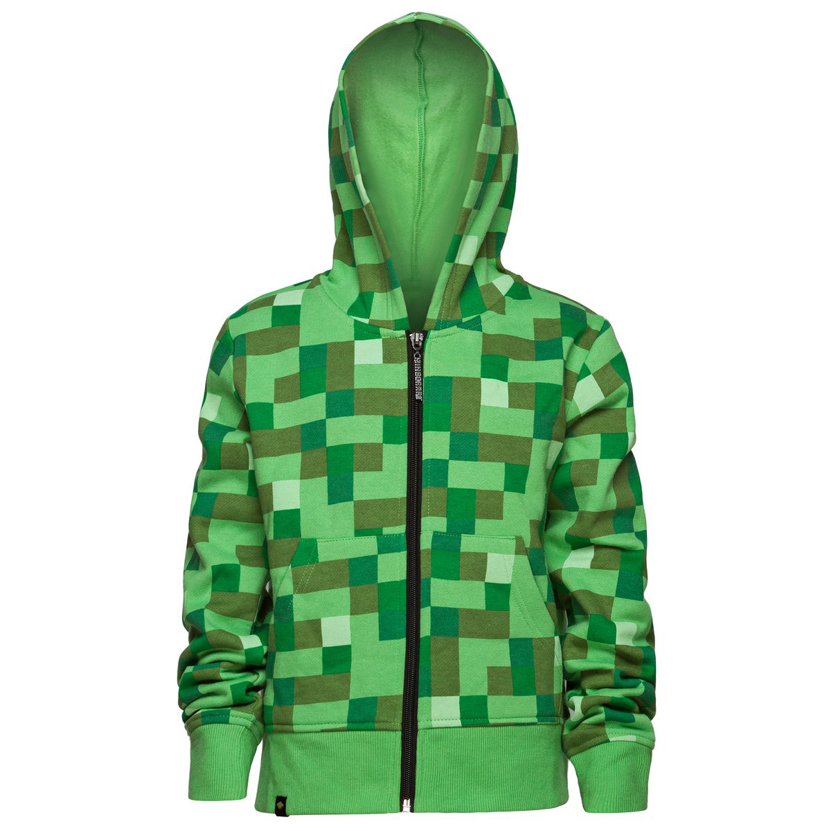 Minecraft Creeper No Face Premium džemperis su užtrauktuku | Youth Extra Large
