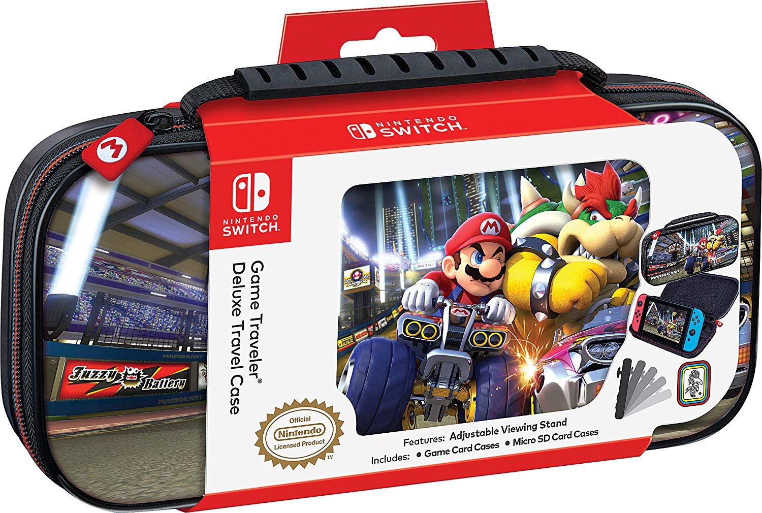Game Traveler Deluxe Travel Case Mario Bowser