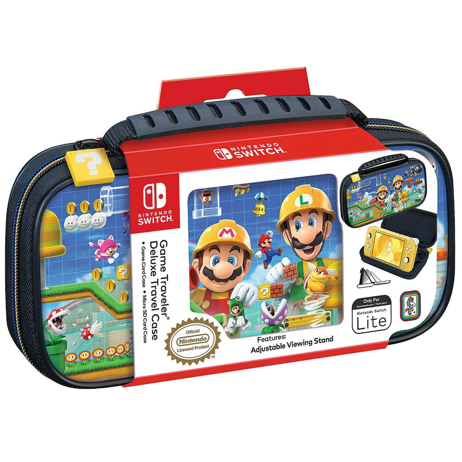 Game Traveler Deluxe Travel Case Mario Maker 2