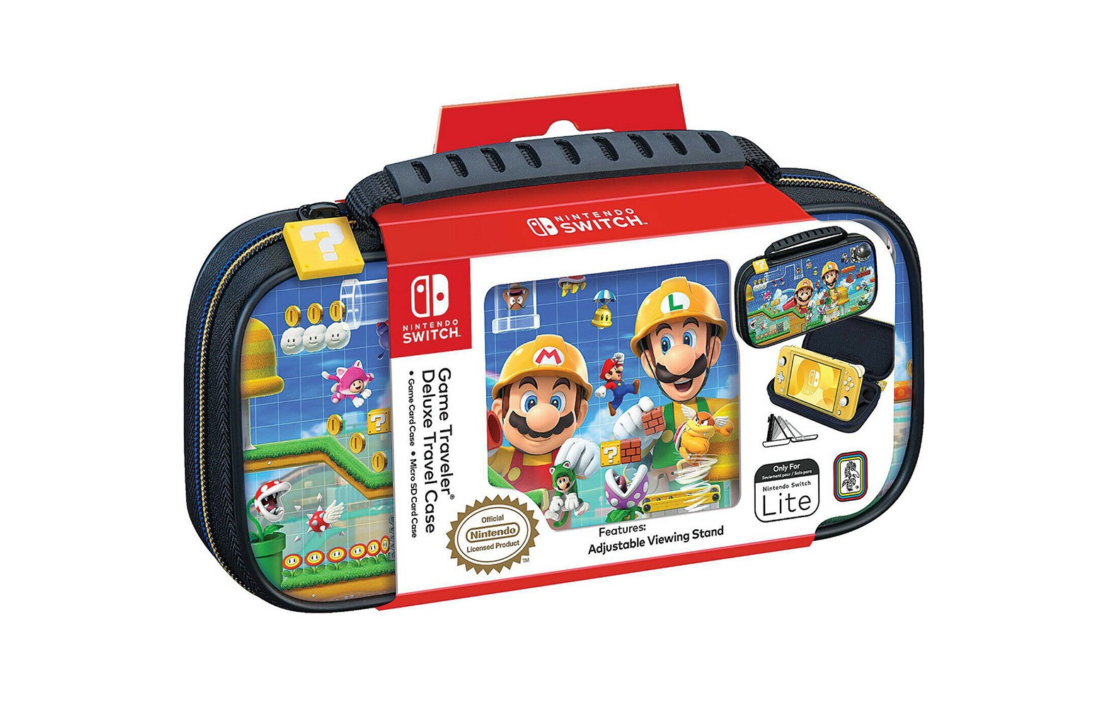 Game Traveler Deluxe Travel Case Mario Maker 2