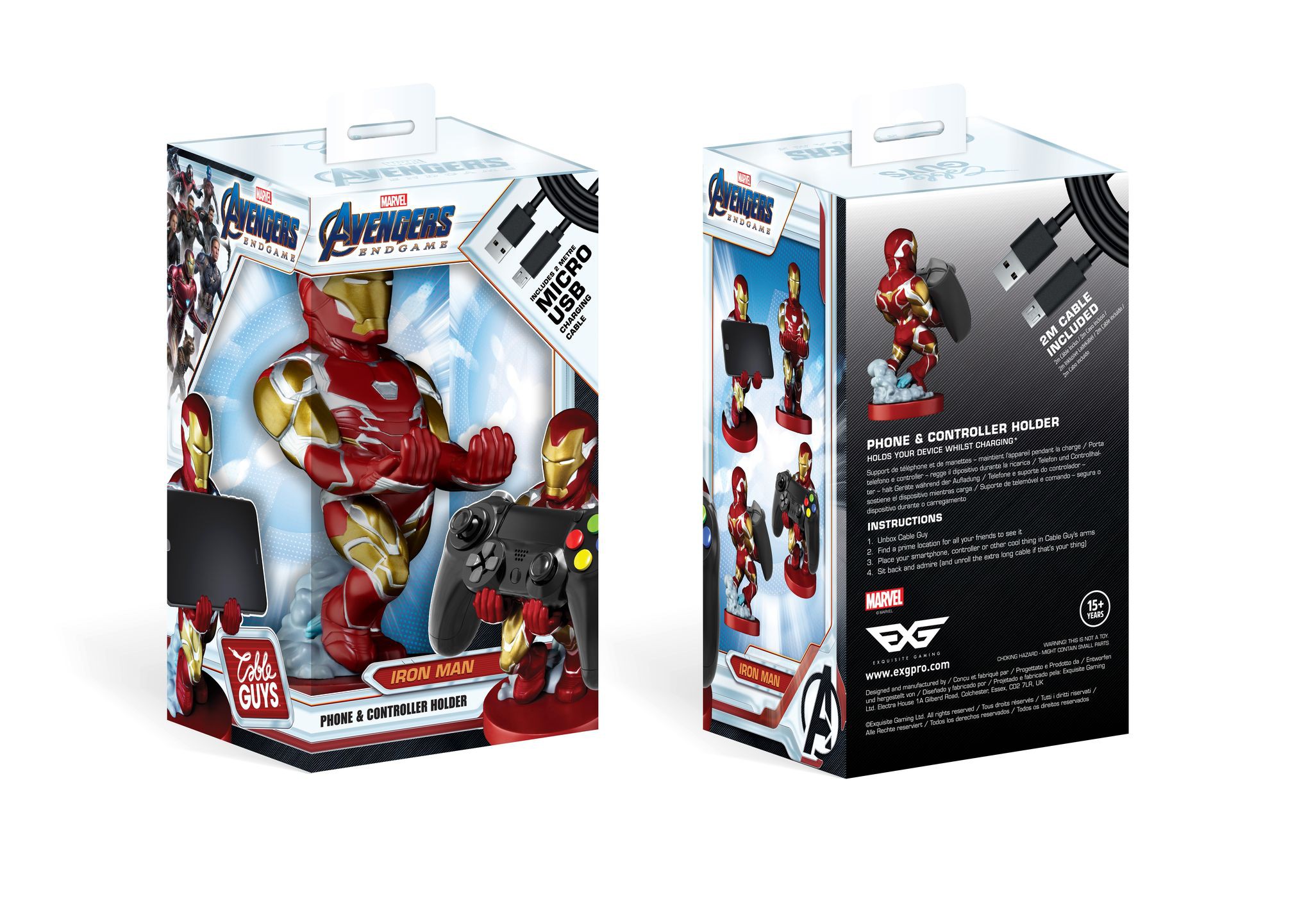 Avengers: Endgame Iron Man Cable Guy stovas