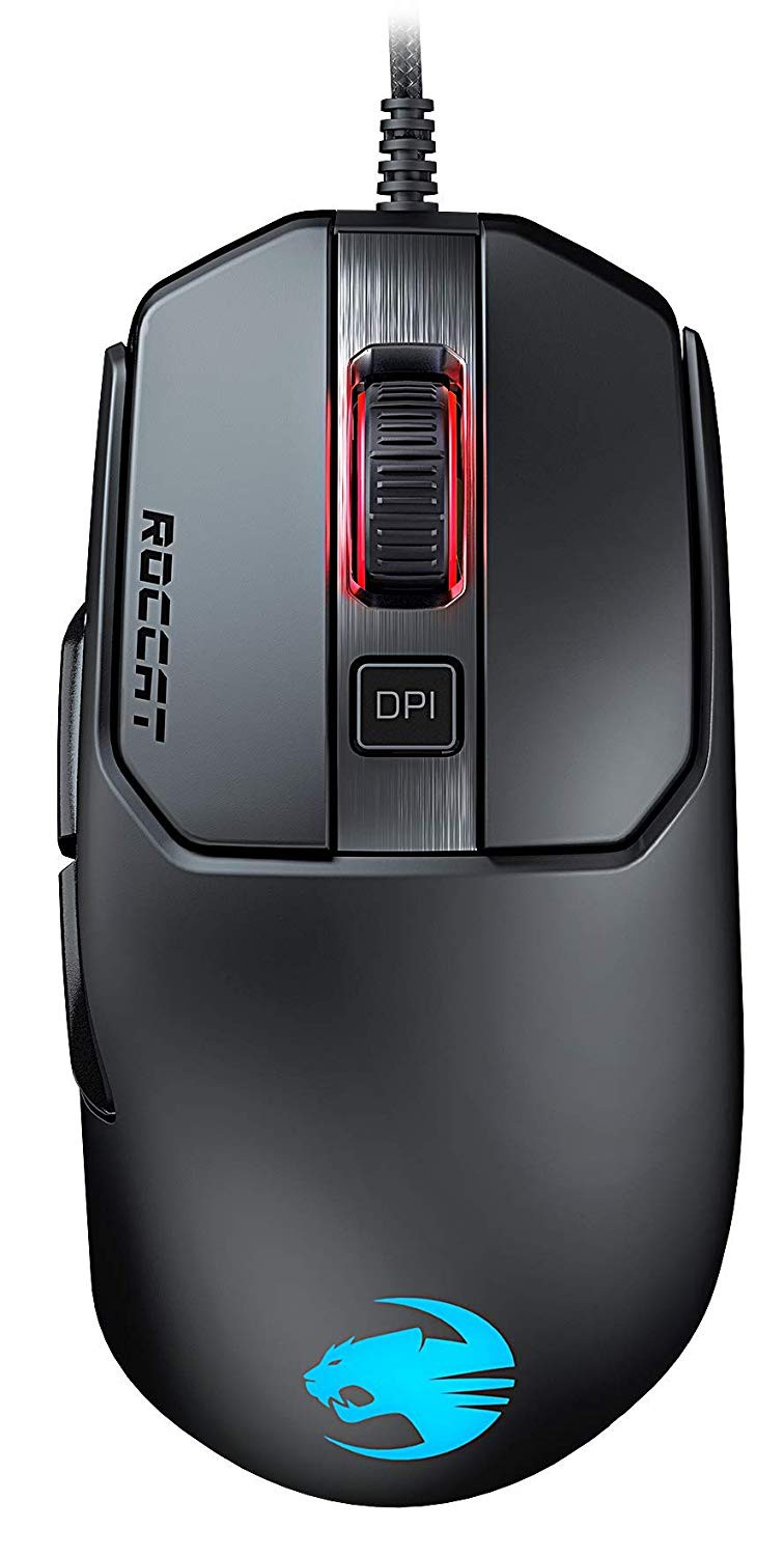 ROCCAT Kain 120 AIMO RGB juoda laidinė pelė | 16000 DPI