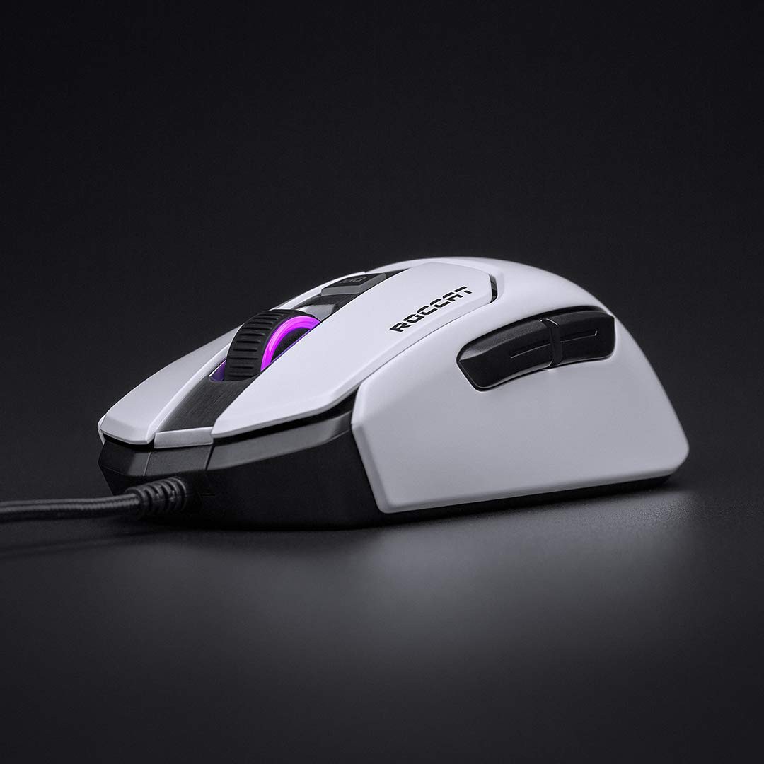 ROCCAT Kain 122 AIMO RGB white wired mouse | 16000 DPI