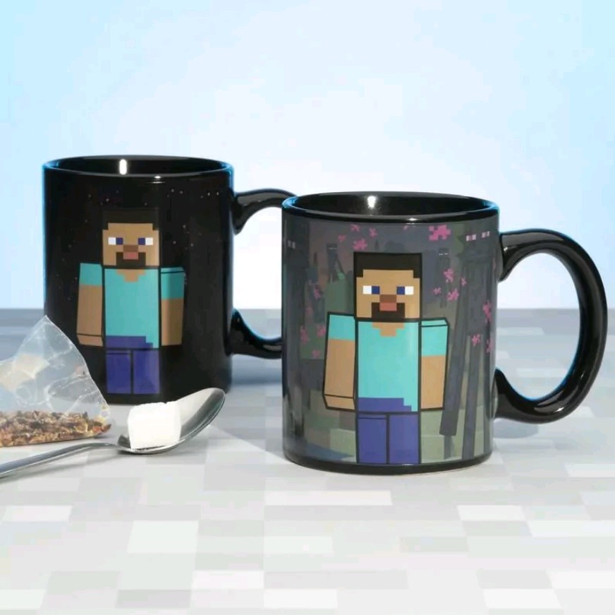 Minecraft Enderman puodelis | Reaguojantis į karštį