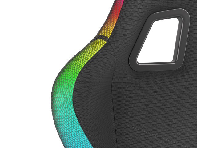 GENESIS TRIT 500 juoda ergonominė kėdė su RGB