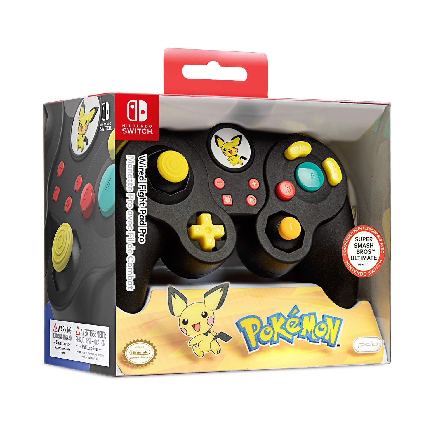 PDP wired Fight Pad Pro -Pichu For Nintendo Switch