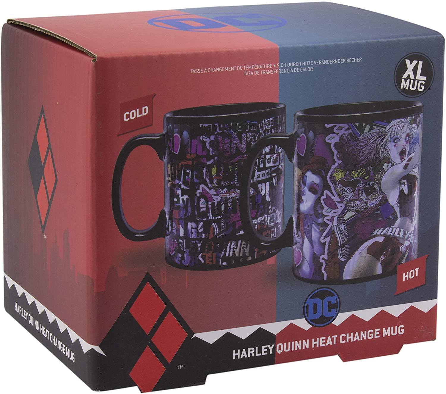 Harley Quinn XL Heat Change Mug  550ml