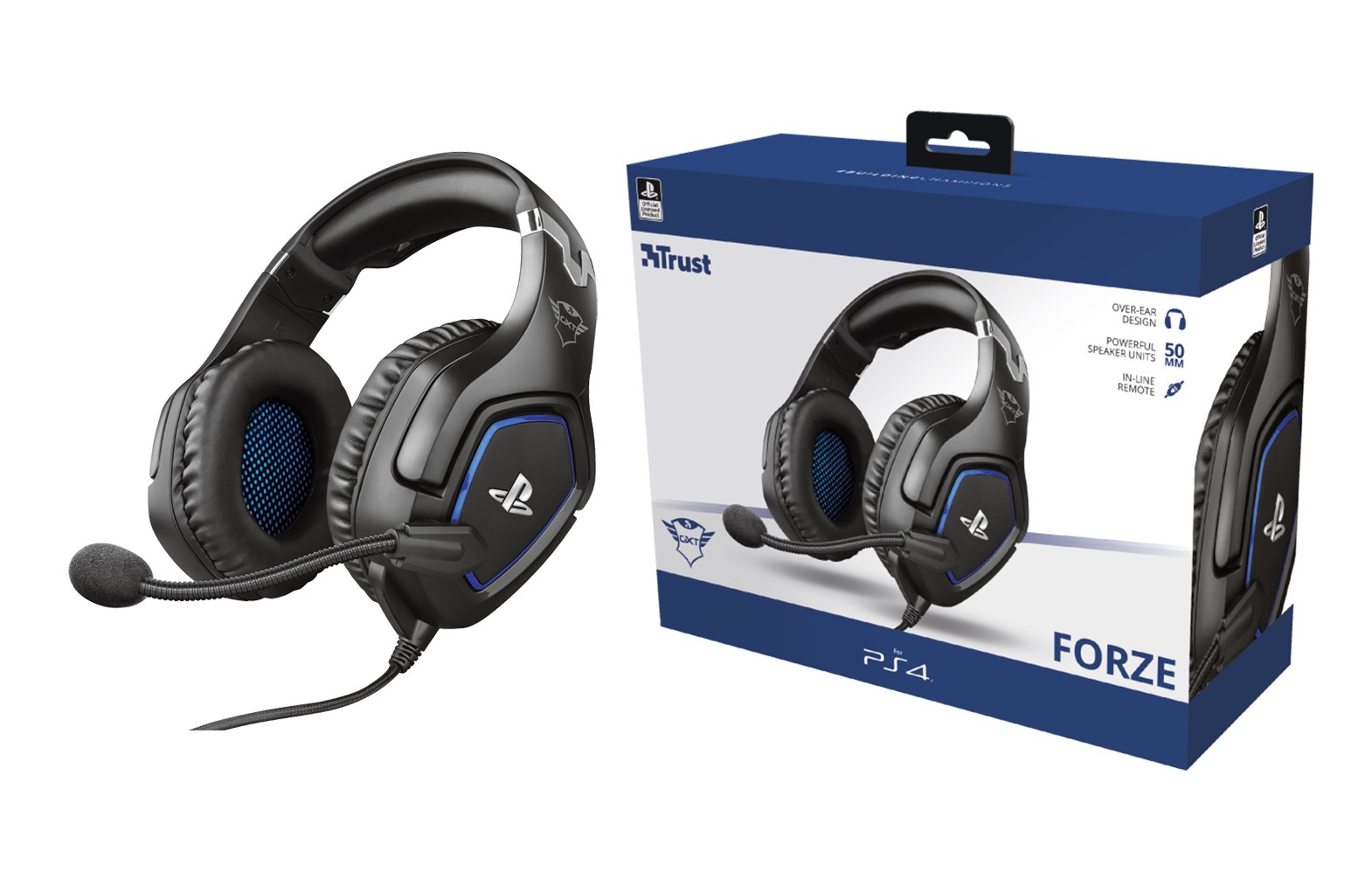 TRUST GXT 488 FORZE PS4 black wired headset | 3.5mm