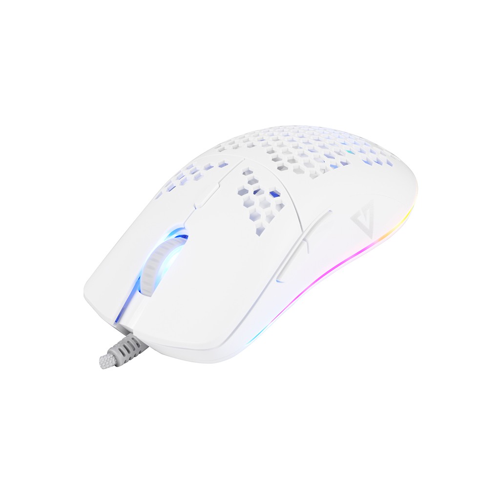MODECOM SHINOBI 3360 wired white optical mouse | 12 000 DPI