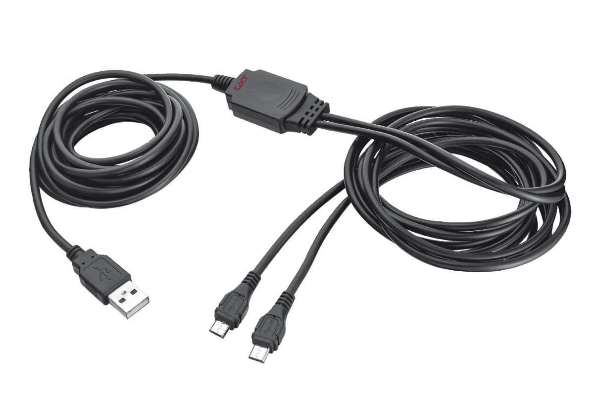 TRUST GXT 222 Duo Charge & Play Cable for PS4
