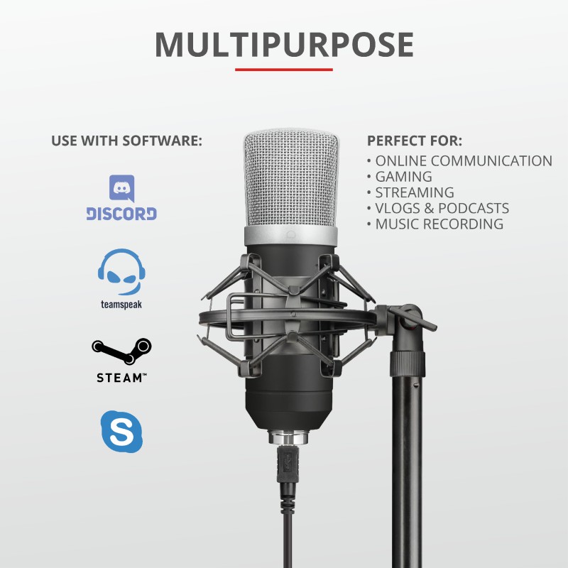 TRUST GXT 252 Emita Streaming Microphone | USB