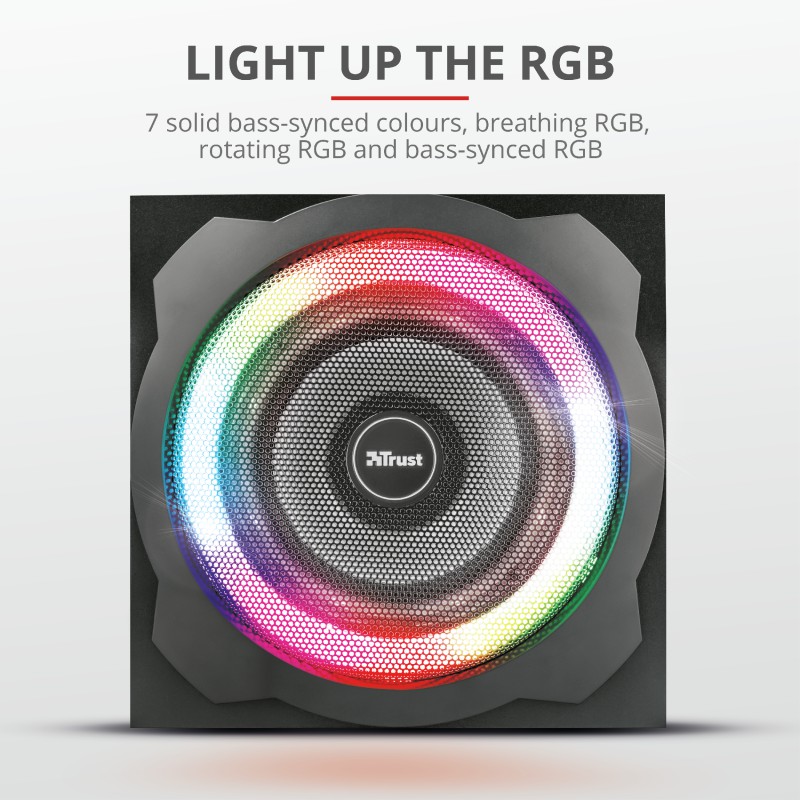 TRUST GXT 629 Tytan RGB Illuminated 2.1 Speaker Set