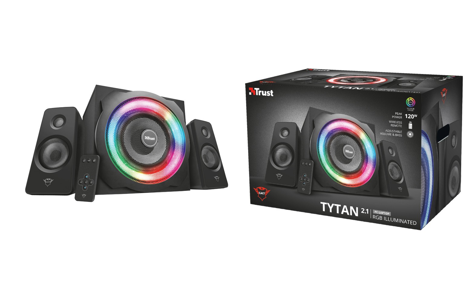 TRUST GXT 629 Tytan RGB Illuminated 2.1 Speaker Set