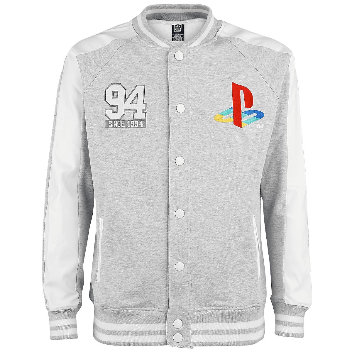 Playstation - Since 94 College Jacket - Grey - Small