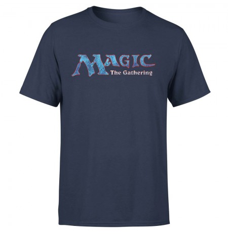 MAGIC THE GATHERING - 93 VINTAGE LOGO NAVY T-shirt MEDIUM