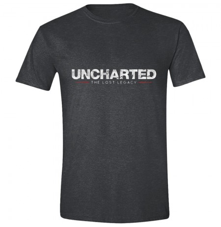 UNCHARTED - THE LOST LEGACY LOGO Grey T-shirt MEDIUM