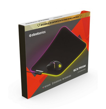 Steelseries QCK PRISM CLOTH RGB gaming mousepad M 320x270x4mm