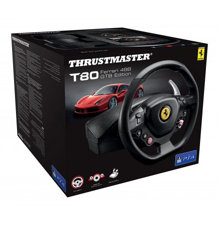 Thrustmaster T80 Ferrari 488 GTB Edition Racing Wheel (PS3/PS4)