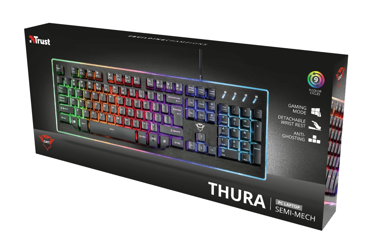 TRUST GXT 860 Thura Semi-mechanical Gaming Keyboard