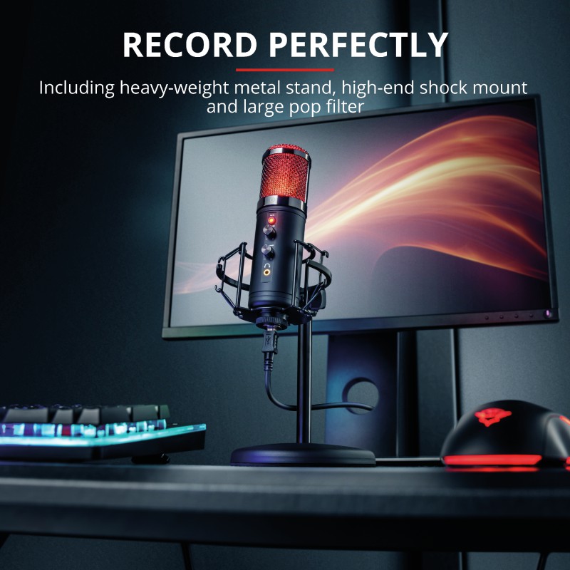 TRUST GXT 256 Exxo Streaming Microphone | USB