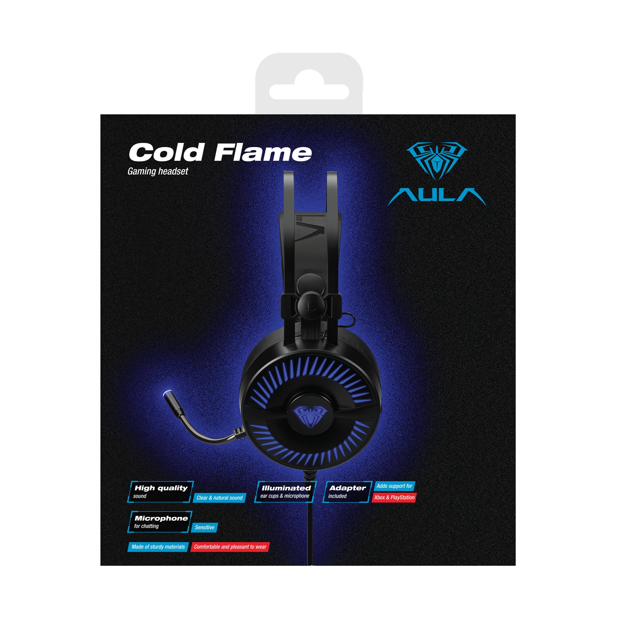 AULA Cold Flame gaming headset | 2x 3.5mm