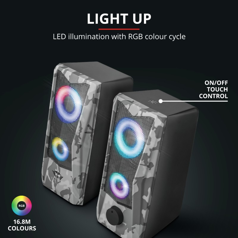 TRUST GXT 606 Javv RGB-Illuminated 2.0 Speaker Set
