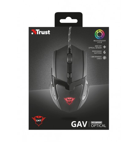 TRUST GXT 101 Gav Gaming Mouse | 4800 DPI