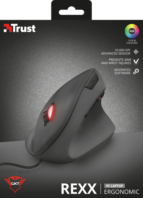 mouse trust gxt 144 rexx vertical ergonômico